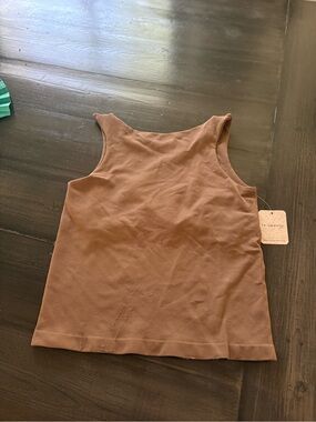 Intimately FP Brown Tank with Built in Bra (no padding)